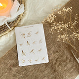 Vintage bird post stamp sticker sheet