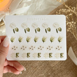 white roses essentials sticker sheet