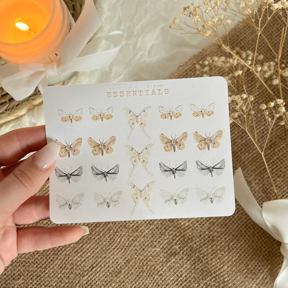 moth essentials sticker sheet