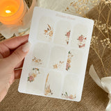 flower tags sticker sheet