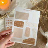 Boho pattern paper scraps sticker sheet