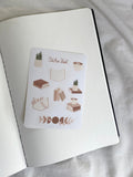 Boho books mini sticker sheet | Bullet Journal, Planner