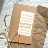 Letter washi tape sticker sheet for journaling or penpaling
