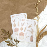 Flower vases sticker sheet for journaling and penpaling