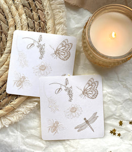 Vintage botanicals sticker sheet for journaling and penpaling