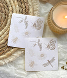 Vintage botanicals sticker sheet for journaling and penpaling
