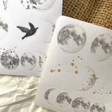 Moon Sticker Sheet for journaling and penpaling