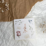 frozen flowers sticker sheet for journaling and penpaling