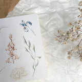 frozen flowers sticker sheet for journaling and penpaling