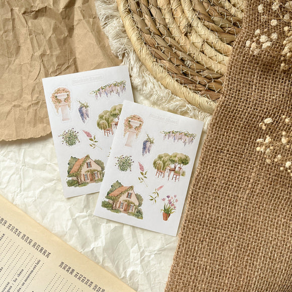 enchanted garden mini sticker sheet