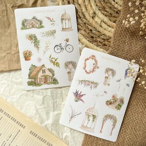 Enchanted garden sticker sheet